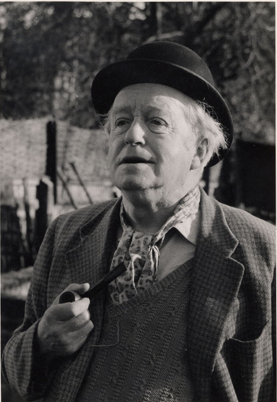 Arnold Ridley as the character of Doughy Hood 